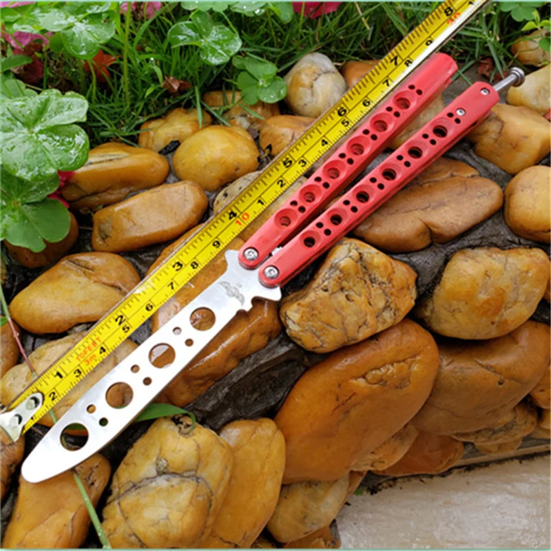 Поворотный нож-бабочка новая ось втулка BM40 красная краска не острый лезвие для