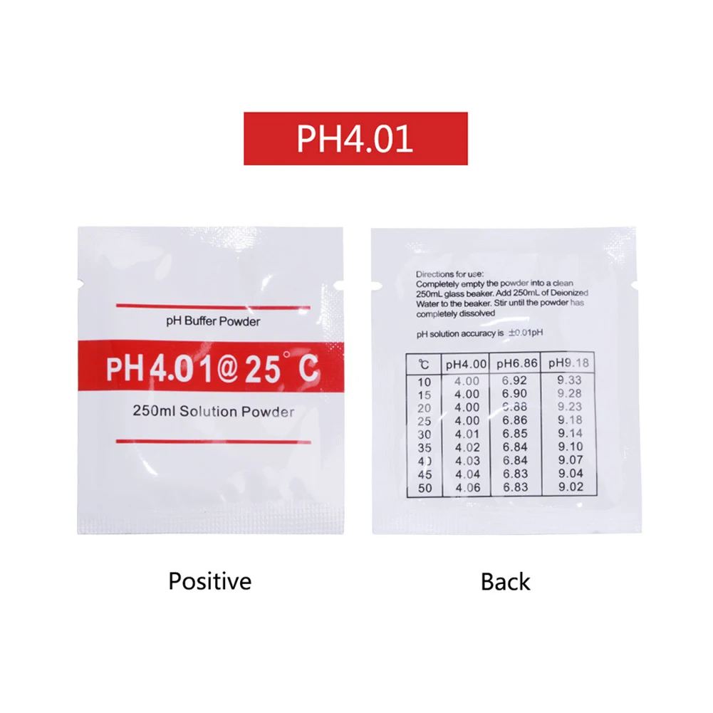 Yieryi 5 шт./лот PH буферный порошок Ph 4 01/6 86/7 0/9 18/10 0 измерение калибровочный раствор