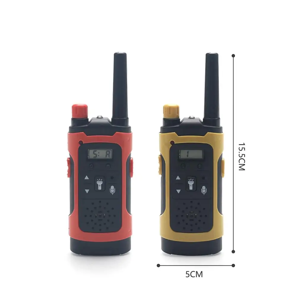 

2pcs Children Walkie Talkies Handheld Electronic 2 Way Radio Educatonal Toy Plastics Electronic Components LED Lighting Safety