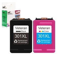 Veteran Ink Cartridge 301XL Replacement for HP 301 XL HP301 Deskjet 2050 1000 1050 2510 3054 Envy 4500 4502 4504 5530 Printer