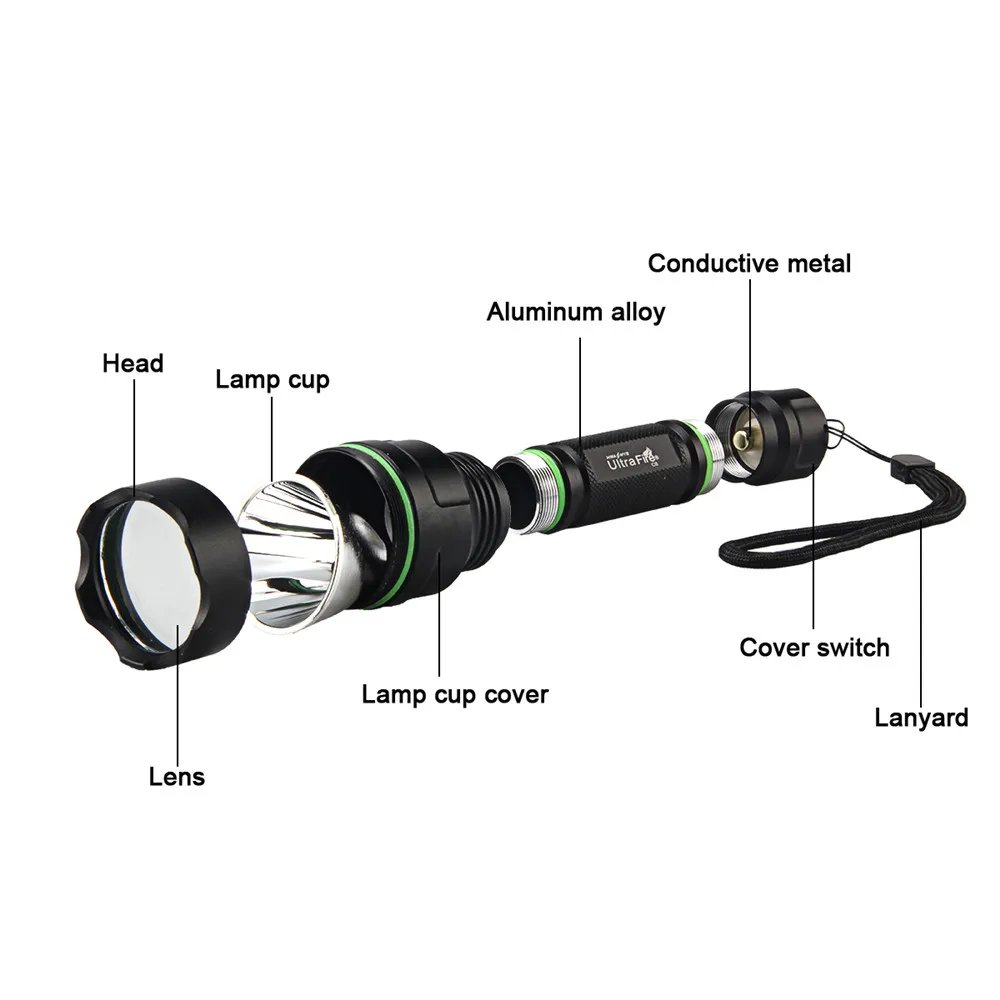 Новый C8 светодиодный XM L T6 5 Режим 18650 фонарь на аккумуляторных батареях 3800LM