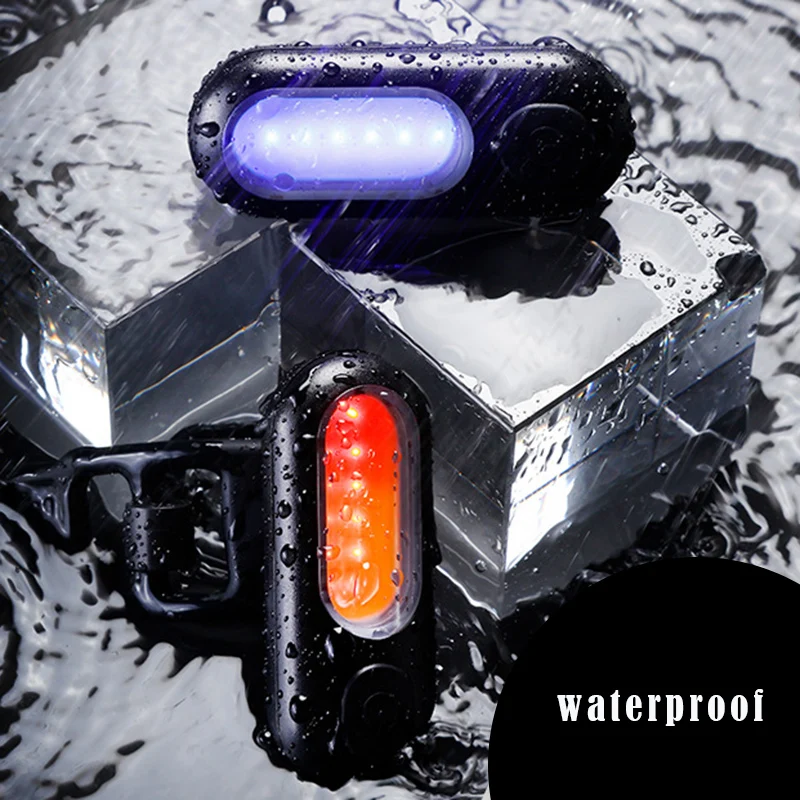 Светодиодная задняя подсветка на велосипед хвост светильник USB Перезаряжаемые