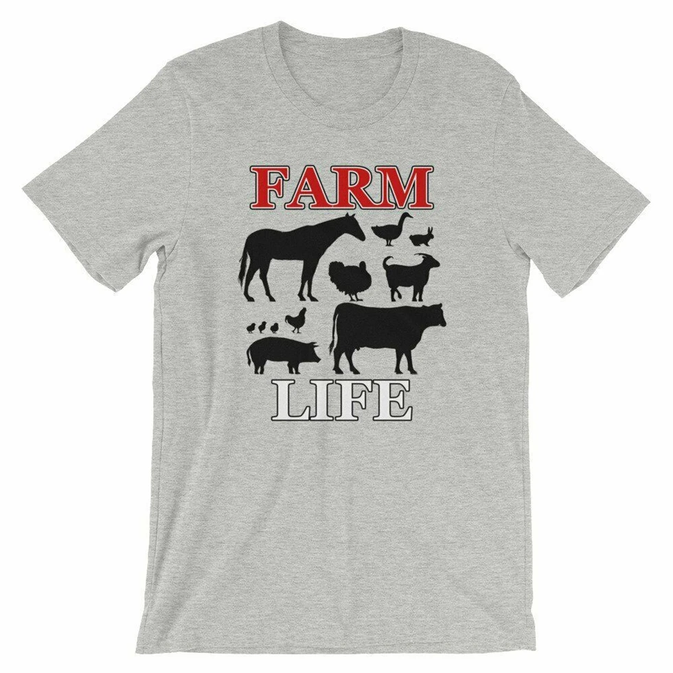 Забавная лошадка для разделывания свиньи из козы утки курицы футболка Милая с