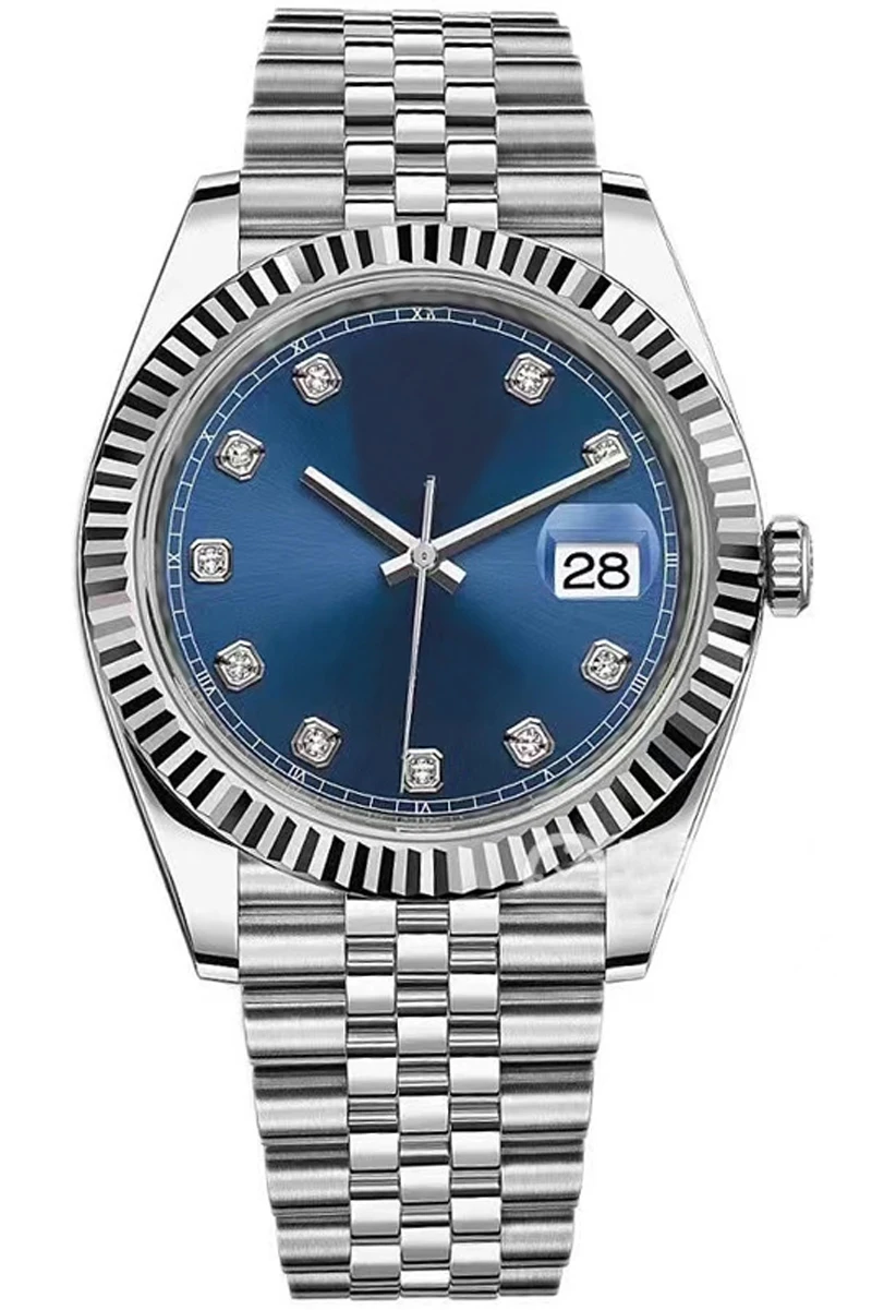 

2021 automatic mechanical men's and women's sports watch black white dial sapphire glass watch DATEJUST stainless steel