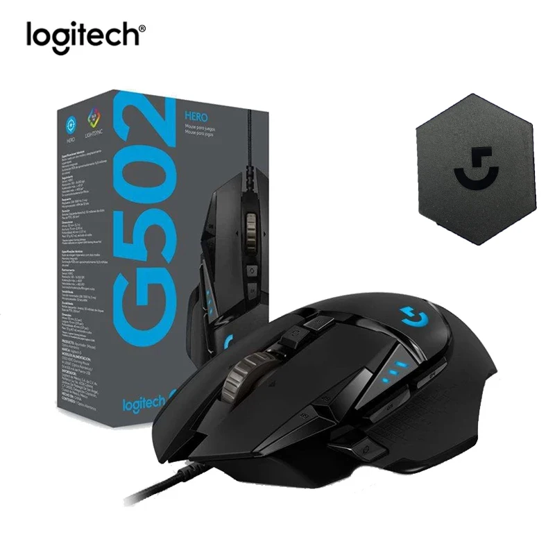 Мышь Logitech G502HERO / G102 M186 игровая Проводная Механическая RGB противовес
