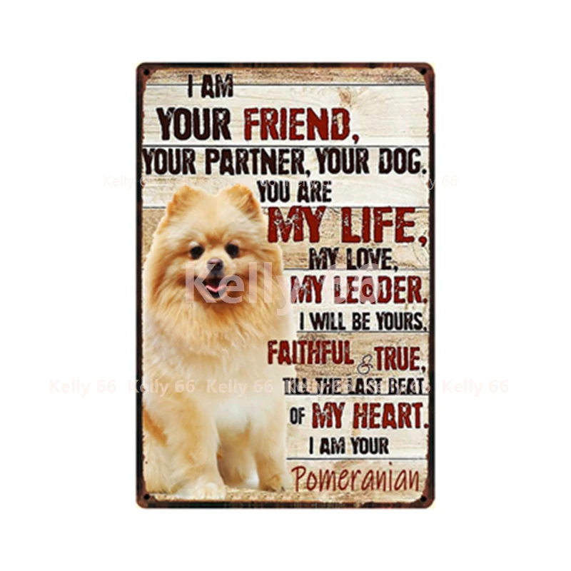 [Kelly66] собака Ты моя жизнь ваш Померанский визул Сиба-ину металлический знак