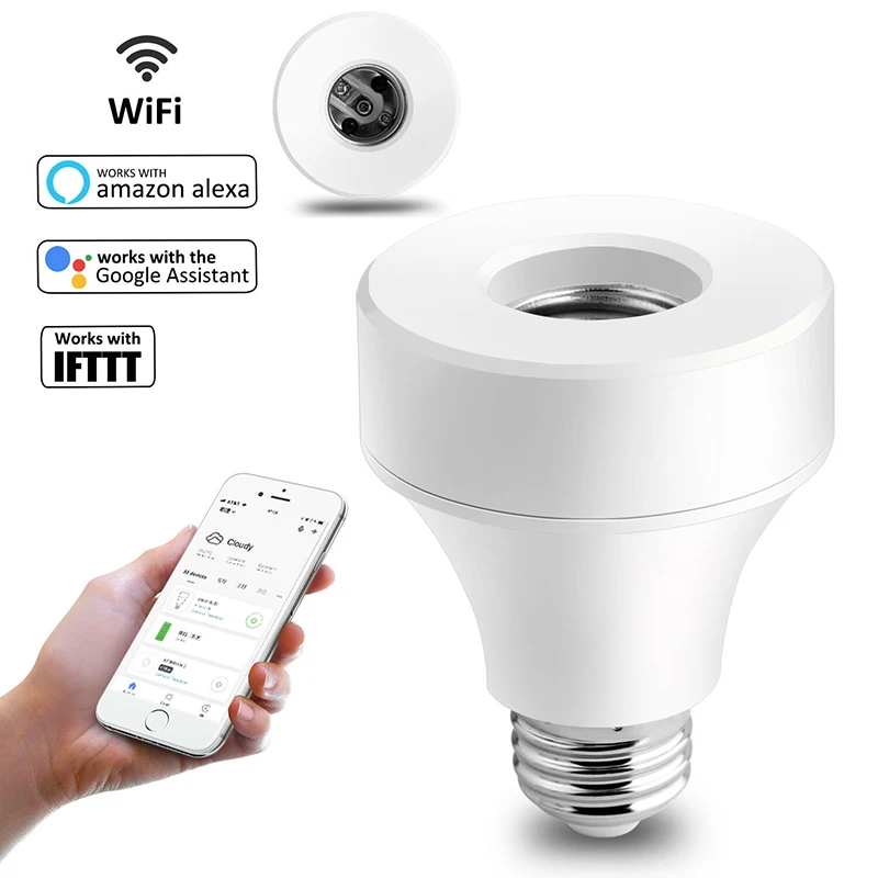 E27/E26 Smart WiFi светильник цоколь Адаптер таймер голос App дистанционного Controlintelligent