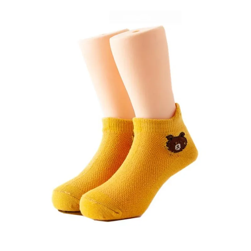 2020 новые сетчатые Дышащие носки для малышей однотонные хлопковые мягкие зимние