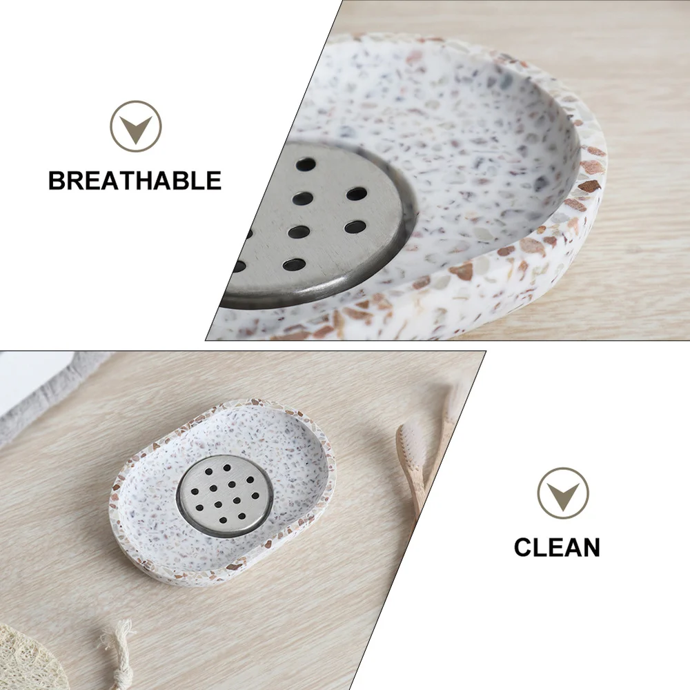 

1pc Bathroom Soap Dish Soap Storage Box Bathroom Supply (Assorted Color)