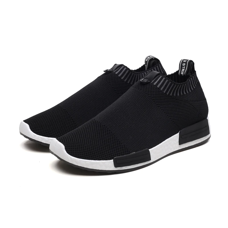 Кроссовки-носки мужские сетчатые повседневные легкие кеды без шнуровки дышащие