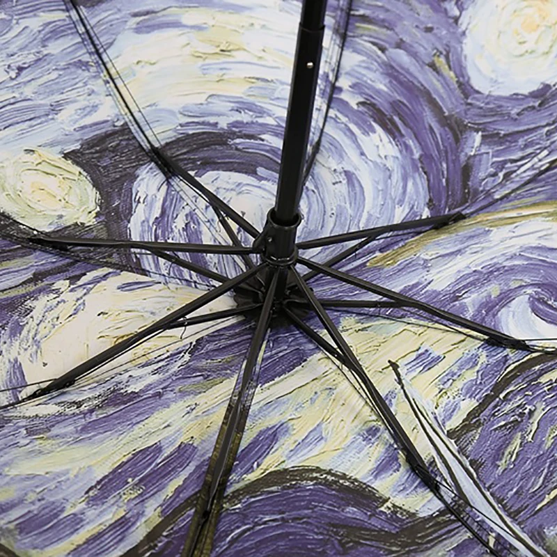 Складной зонт Звездное небо для ветронепроницаемого непромокаемого небольшого