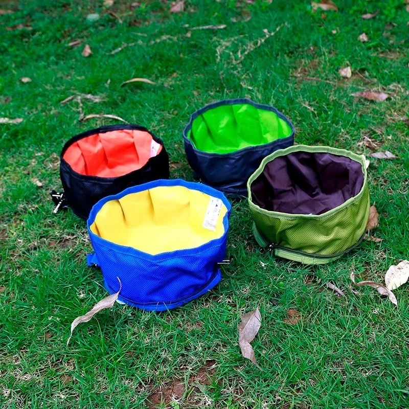 

Новинка 2021, водонепроницаемая тканевая миска для собак из ткани Оксфорд, наружный аксессуар для домашних животных