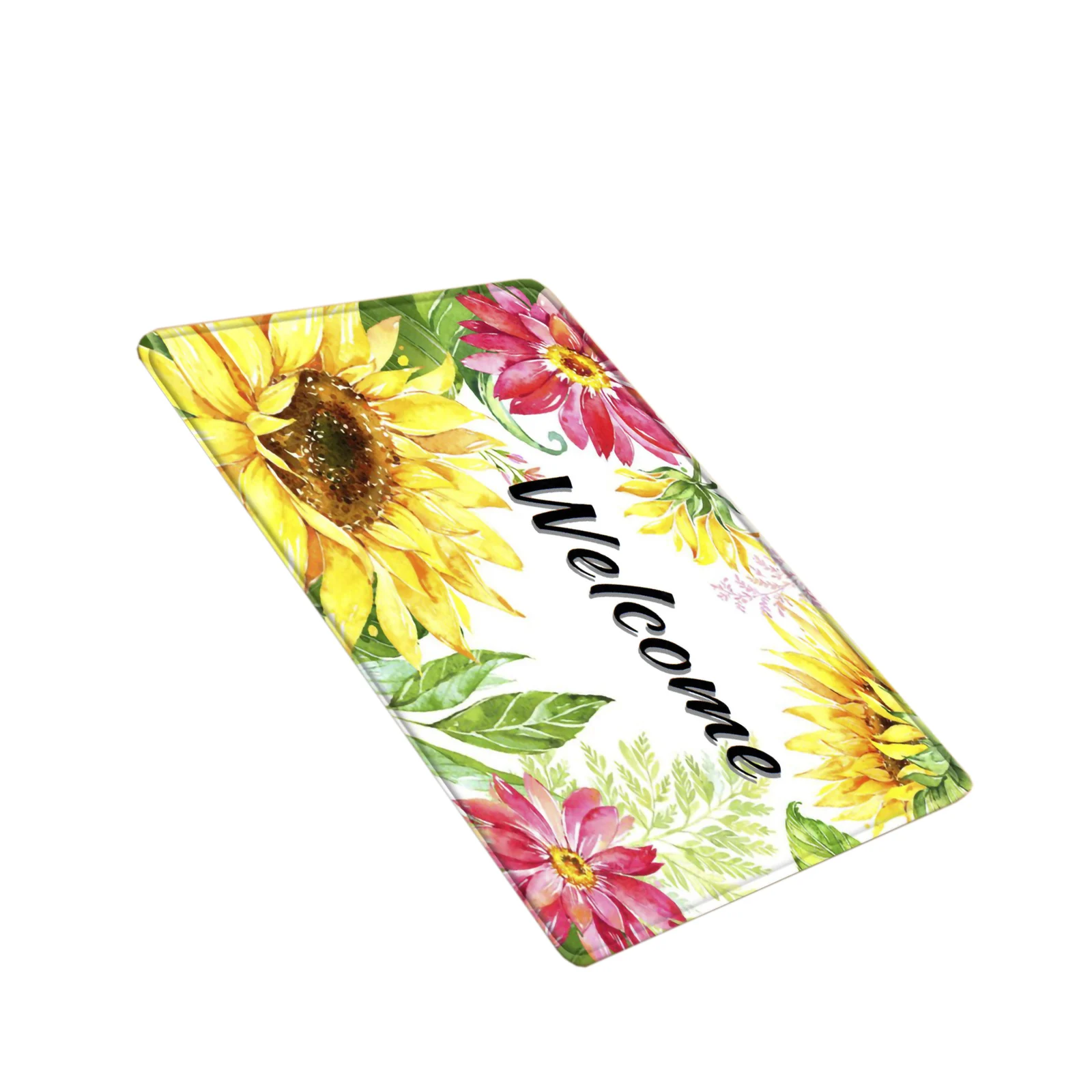 

Bathroom Rug Kitchen Rug Soft Non-Skid Flower Print Floor Mat Kitchen Floor Mat