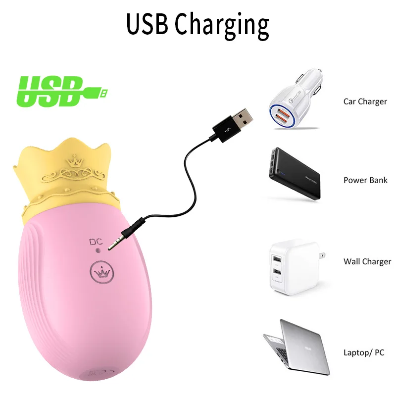 Перезаряжаемый силиконовый клиторальный всасывающий вибратор игрушки для