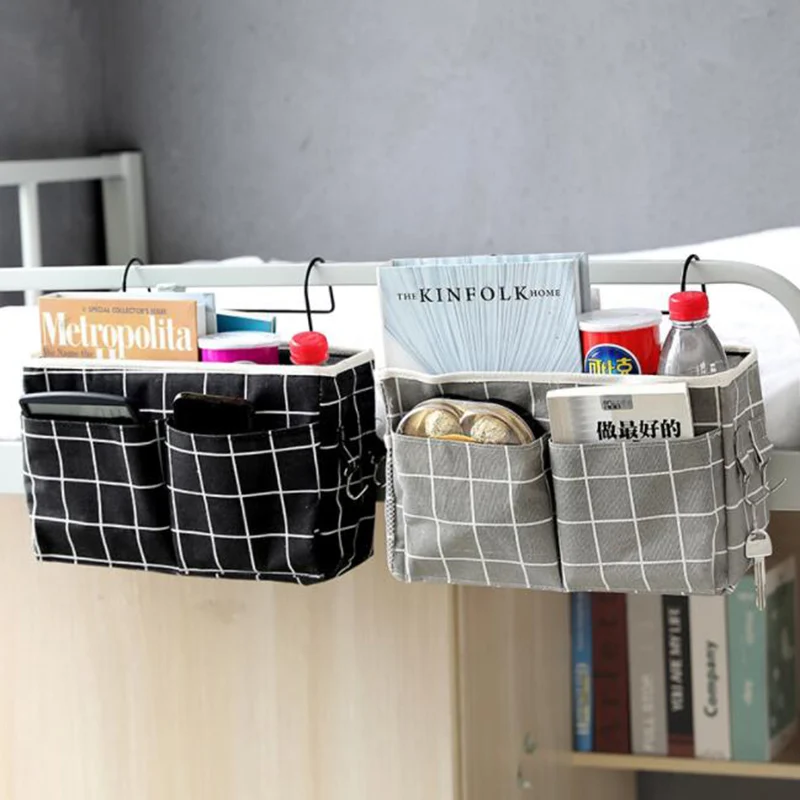 Magic Canvas Bedside Hanging Pocket Storage Bag for Diaper Caddy Toy Holder Bedroom Office Storage Pouch Baby Tissue Box