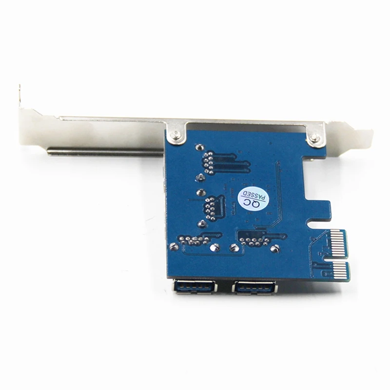 PCI E адаптер 1 к 4 X1 X16 карта расширения USB 3 0 концентратор для майнинга биткоинов