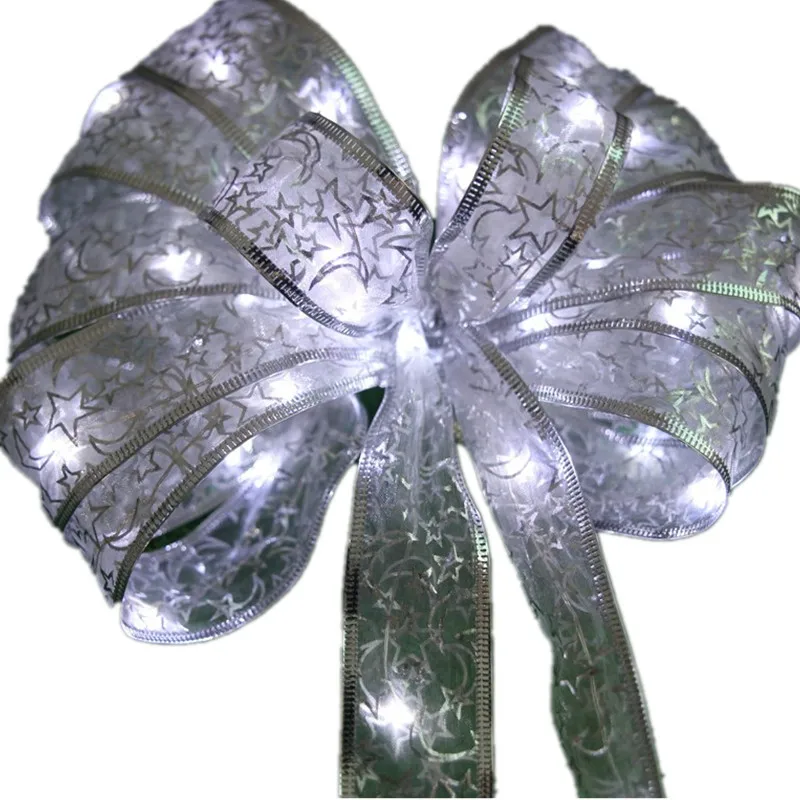

Fairy String Lights Waterproof 40 LED 4m Copper Wire Ribbon Bows Lights for Party Weddings Holiday Christmas Tree Decorations