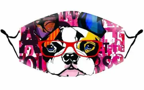 

Watercolor Boston Terrier Cute Dog Lovers Face Mask Cloth Face Mask