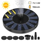 Водяной фонтан на солнечной батарее, пруд, водопад, садовый фонтан, уличное украшение, плавающий водяной фонтан на солнечной батарее