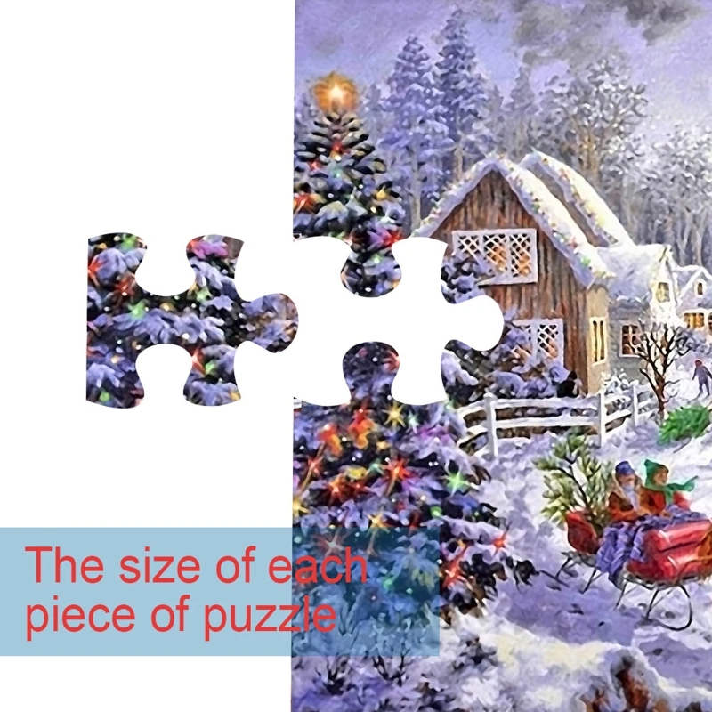 

1000 Pieces Decompression Jigsaw Puzzles Christmas Paper Assembling for Adults