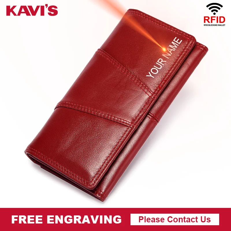 Кошелек женский из натуральной кожи с гравировкой | Багаж и сумки