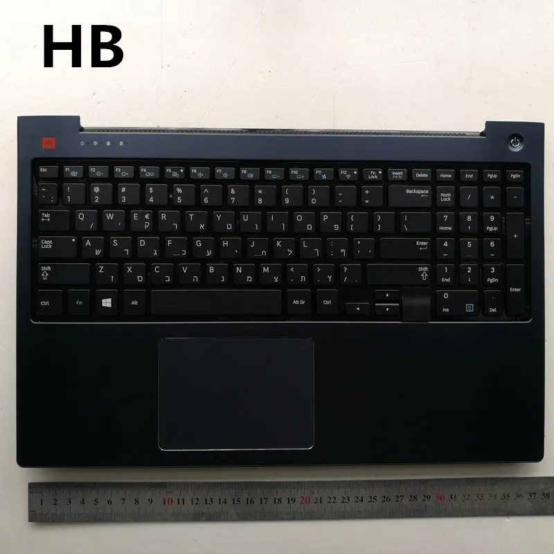 HB /Greek/Arab/Thailand backlit new laptop keyboard with touchpad palmrest for Samsung NP670Z5E 570Z5E NP680Z5E 680Z5G drak blue |