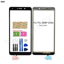 For TCL SEMP GO5e Mobile Touch Screen Digitizer Front Glass Lens Sensor Panel Phone Repair Parts Free Shipping New