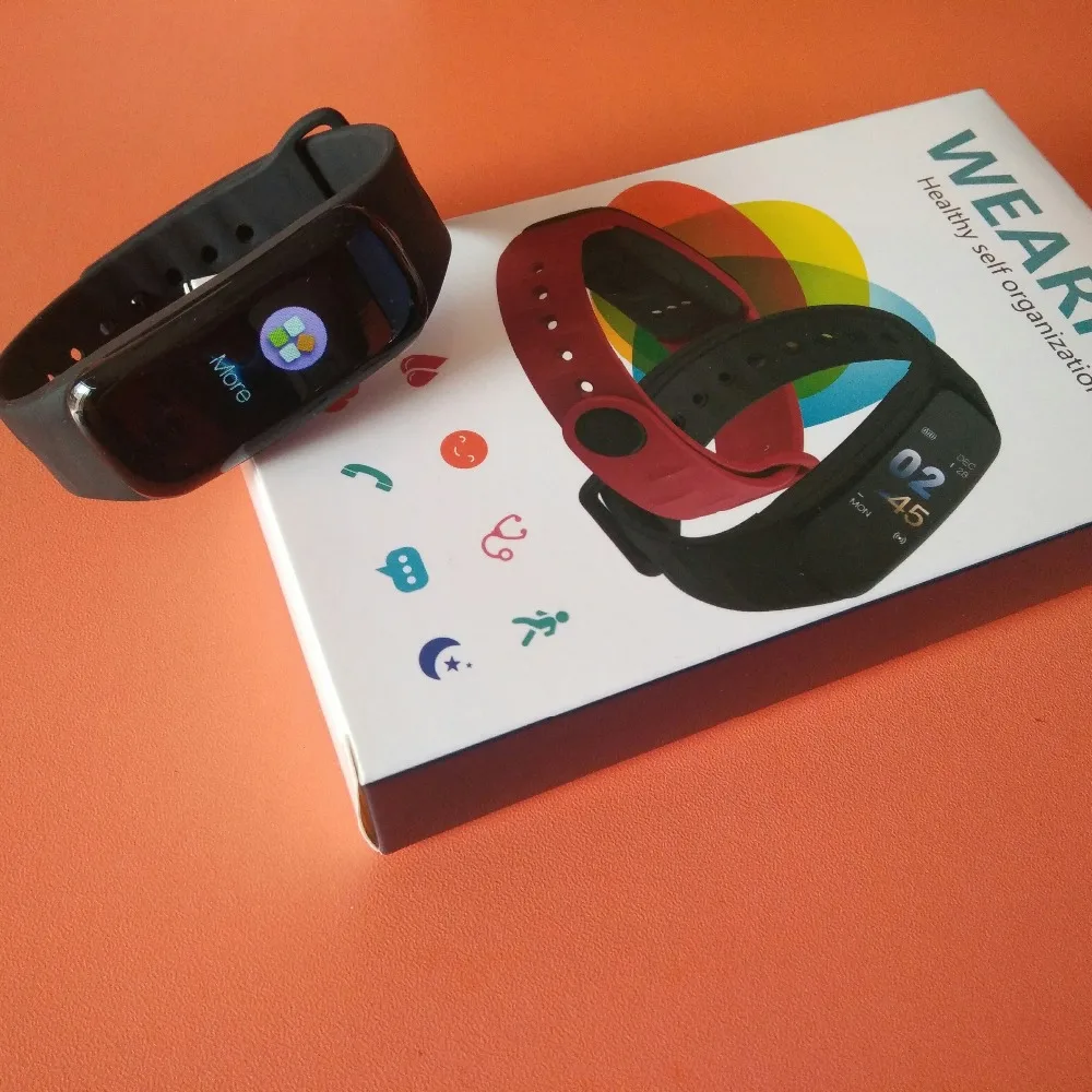 Новые спортивные Смарт часы C1 практичный цветной дисплей спортивный фитнес