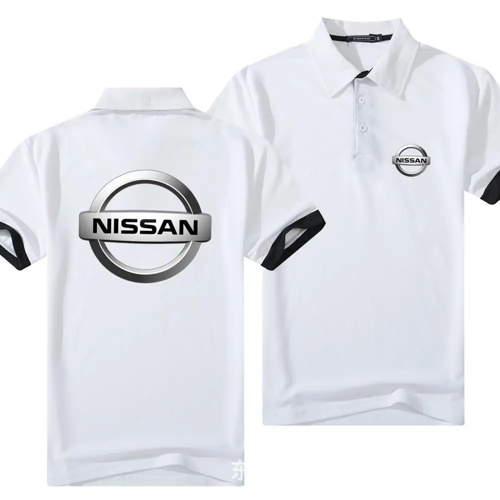 Mens Polo Shirt for NISSAN Brands Clothing 2019 Short Sleeve Summer Man Black Cotton Poloshirt Men Plus Size Shirts K | Автомобили и