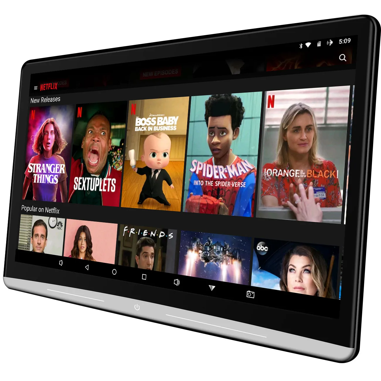 Видеопроигрыватель на подголовник автомобиля 13 3 дюймов Android 9 0 Wi Fi мониторы для