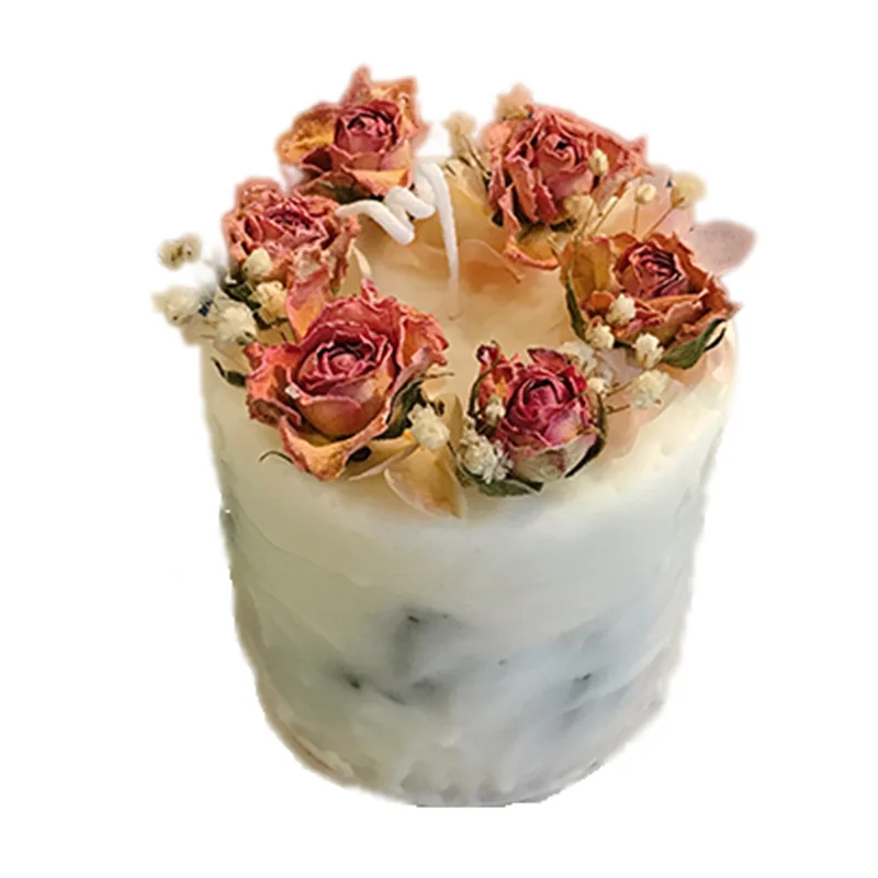 

1pc Rose Flower Aromatherapy Candle Smokeless Aromatherapy Soy Wax Valentine's Day Wedding Gift Home Decoration Scented candle