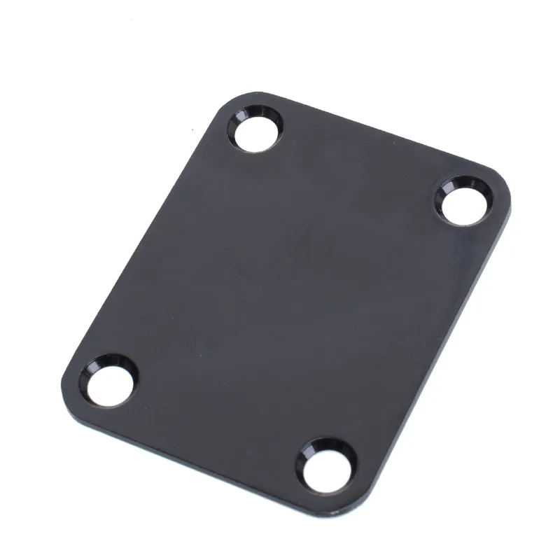 schwarzgoldchrom e gitarre hals platte bass gitarre neck festigkeit anschluss bord joint platte einschließlich 4 schrauben free global shipping