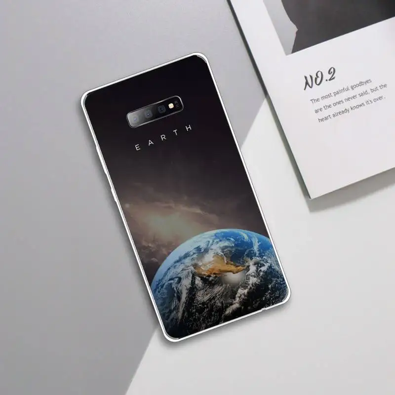

Planets Earth Mars Space Solar System Phone Case Transparent For Samsung Galaxy A 71 21s S note 8 9 10 plus 20 ultra
