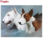 Алмазная живопись бултерьером, квадратная круглая Алмазная вышивка животных, собак, милых домашних животных, рукоделие, Алмазная мозаика, искусство, детский подарок
