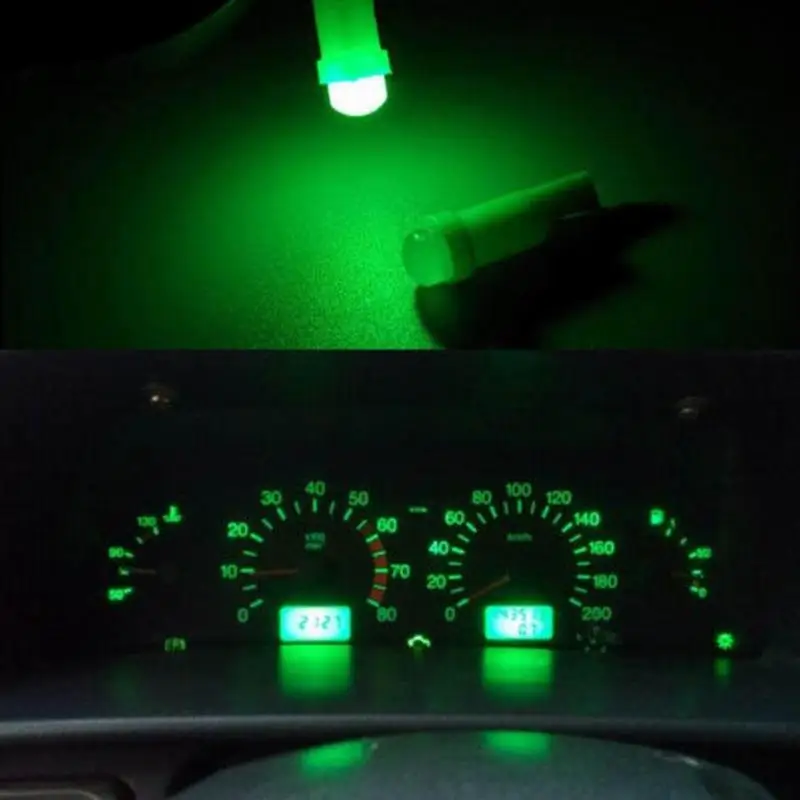 

Interior T5 LED 1 SMD 12V Light Ceramic Dashboard Lamp Side Car Bulb Instrument Auto L Gauge Ceramic Light Wedge J7J0