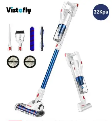 Беспроводной пылесос Vistefly V10 Pro 22 кПа Мощное всасывание 5 в 1 ручной для домашних