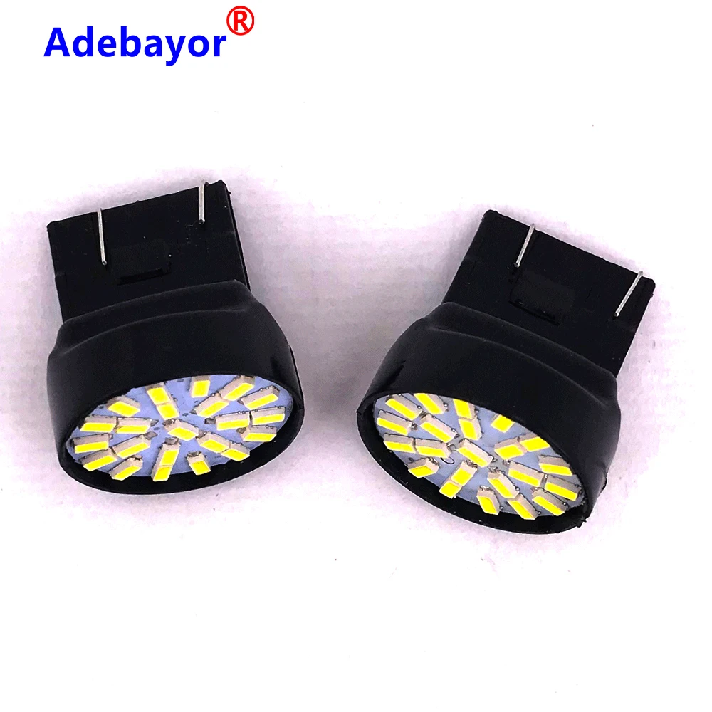 50x T20 светодиодный 7443 7440 W21/5W 22 1206 3014 SMD автомобильный Реверсивный резервный фонарь