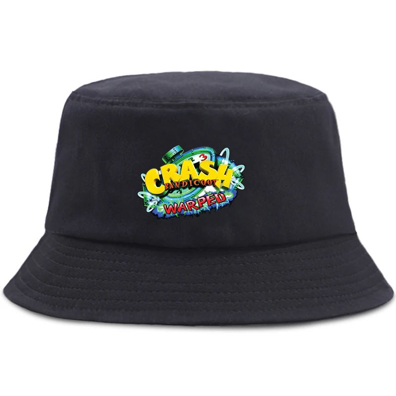 

Game Crash Bandicoot Parent-child Bucket Hat Summer Panama Bucket Cap Fashion Boys Girls Teenager Hip Hop Harajuku Fisherman Hat