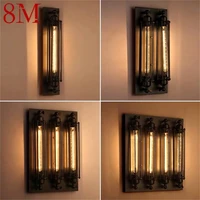 8m indoor wall lamps fixtures led black light classical lighting loft sconces for home bar cafe