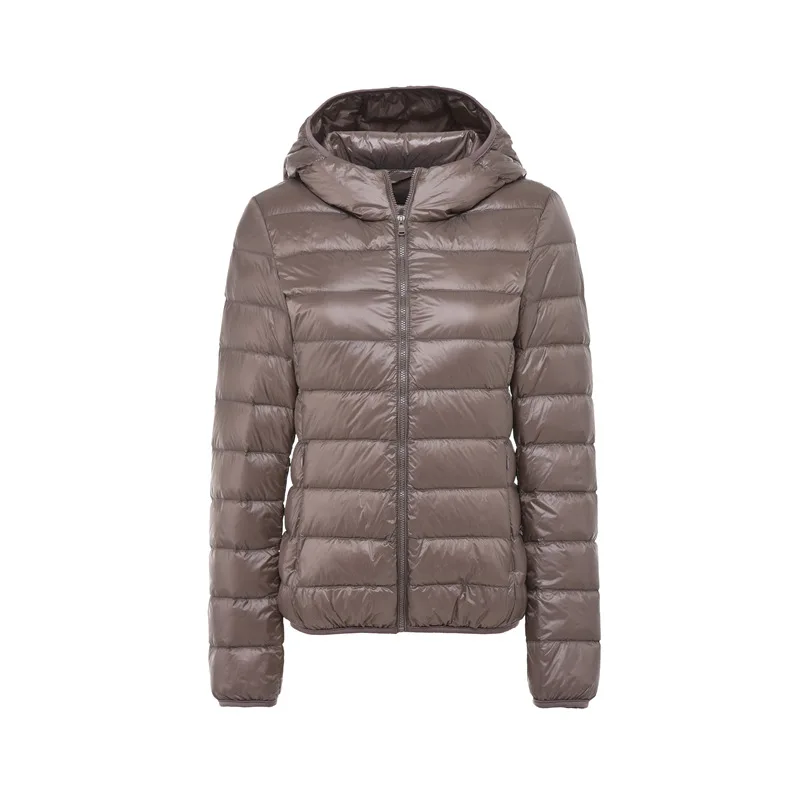 

Winter Ultra Light Casual Slim Warm Coat Female Coat Solid Zipper Short Womens Parka Duck Warm Jackets Fashion Outerwear
