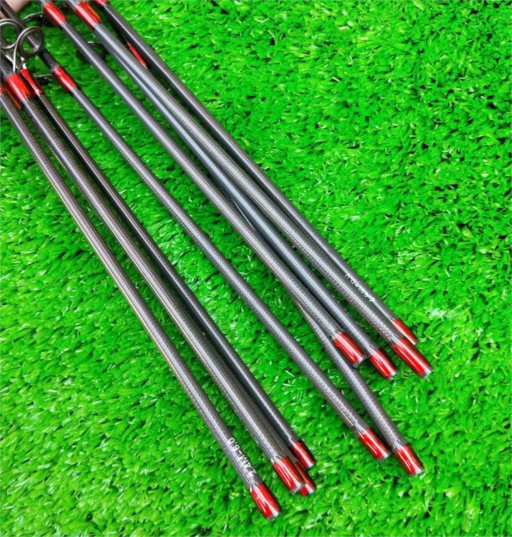 

5Pcs spare sections for lure fishing rod 2.1m/2.4m inner diameter 6.0-9.0mm universal carbon sections fishing rod accessories