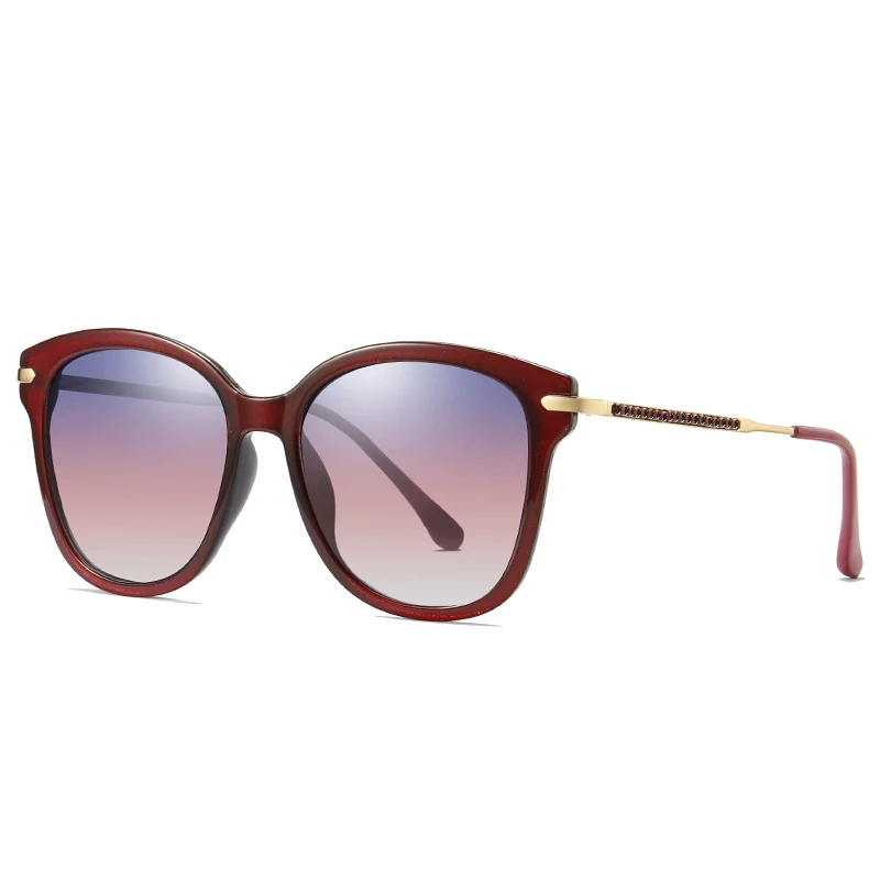 Euro-American Box Polarized Sunglasses Ladies with Diamond Trendy Personality Reticular Red Glasses | Аксессуары для одежды
