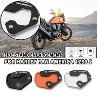 For Harley Pan America 1250 S PA1250 S 2021 2022 Motorcycle Accessories Kickstand Extension Plate Foot Side Stand Enlarge Pad