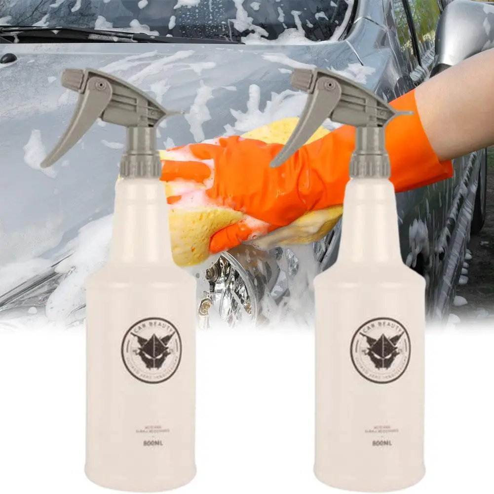 

1Pc 800ML Professional Ultra-fine Water Mist Cylindrical Spray Bottle HDPE Chemical Resistant Sprayer For QD Liquid Auto Detail