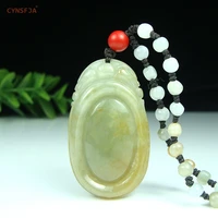 cynsfja real rare certified natural a grade burmese jadeite amulets jade pendant ice green high quality hand carved best gifts