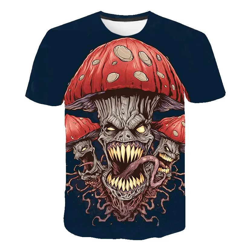Новая брендовая одежда для Хэллоуина летняя модная футболка с 3D принтом