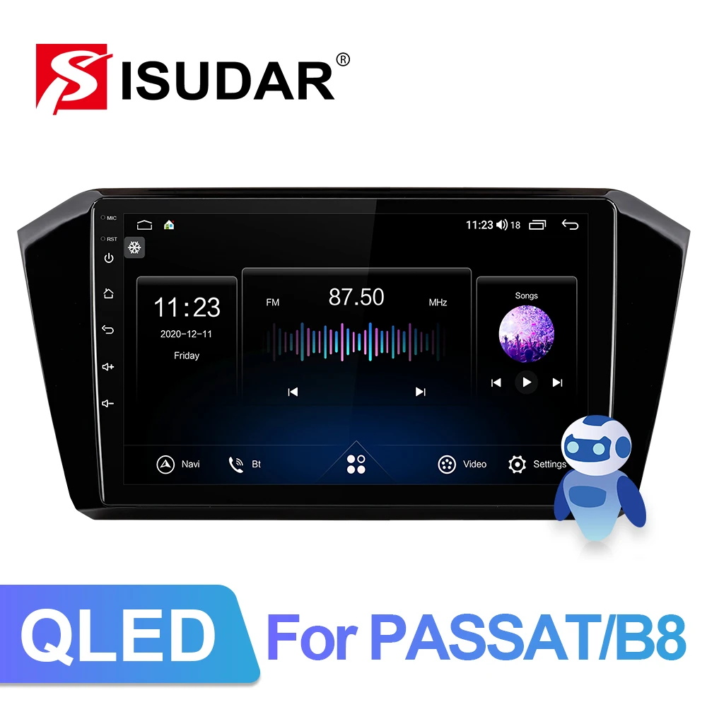 Автомобильное радио Isudar V72 4G Android 1 Din для VW/Volkswagen/Passat b8 Magotan 2015 Автомобильный