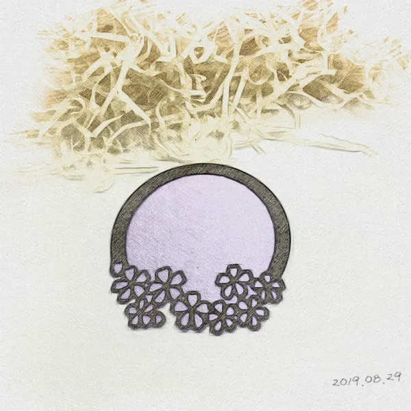 HuiXiang круглая рамка для цветов карточка резки металла высечка бумажная