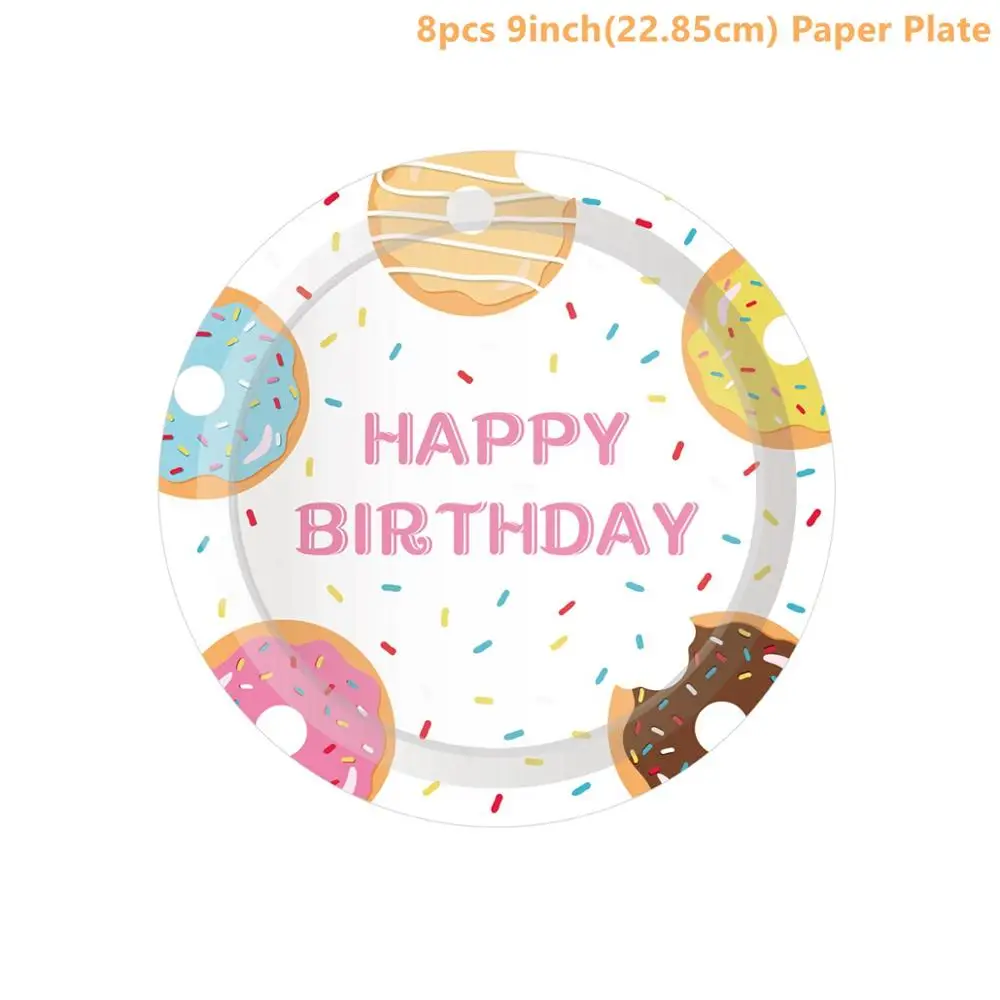 9inch Donut Plates Taoup 10 шт. полимерный кремовый десерт искусственный пончик поддельная еда реквизит Конфеты Пончик декор для телефона с днем рождения Декор для дома - Цвет: 9inch Donut Plates
