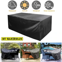 70 sizes outdoor patio garden black furniture waterproof covers rain snow chair covers sofa table chair dust proof cover